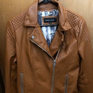 Light brown jacket leather
